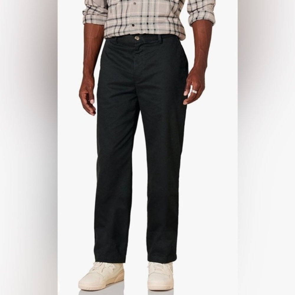 M52 NWT Amazon Essentials Classic-Fit Flat-Front Chino Pant - Size 38x32